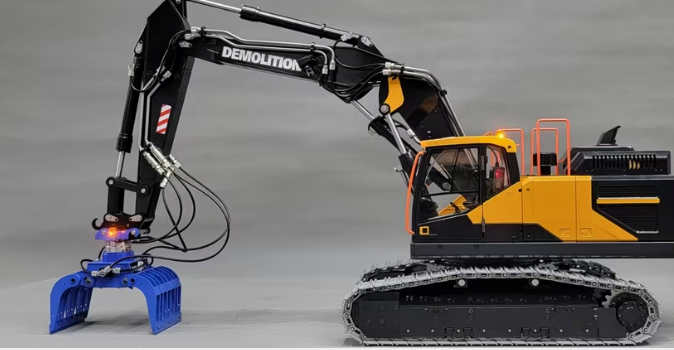 RC 1/14 Liebherr R946 Raupenbagger mit Dreifachausleger