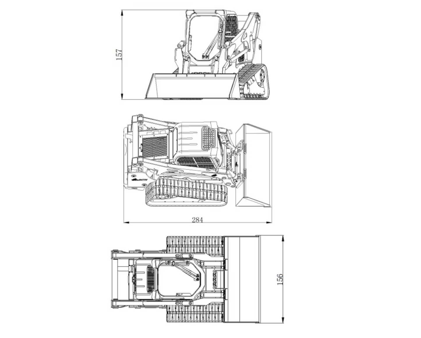 RC 1/14 Bobcat Skid Loader JDM