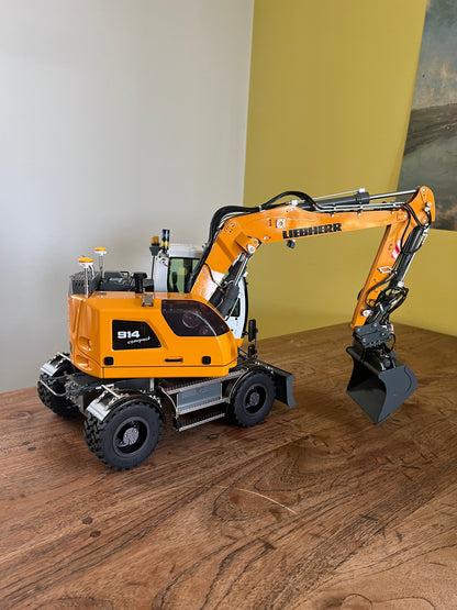 RC 1/14 Liebherr A914 Wheel Excavator CUT UPGRADED Version // No Hydraulic Support Legs