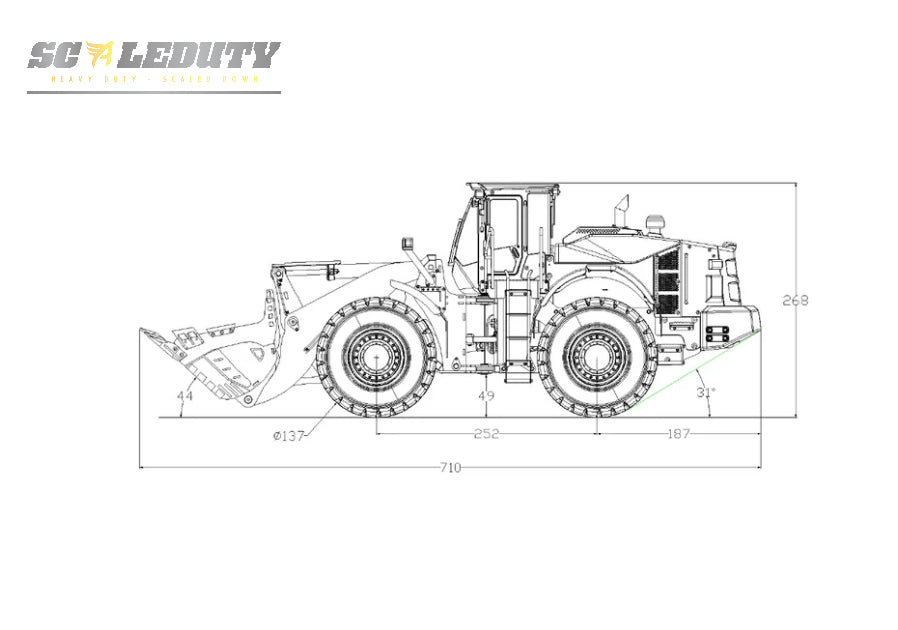 RC 1/14 Hitachi ZW 370 Radlader JDModels