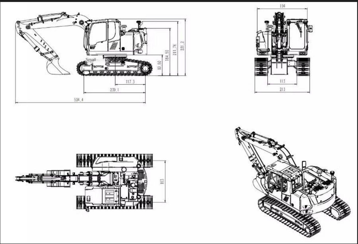 RC 1/14 Liebherr R920 Crawler Excavator JDM / ScaleDuty