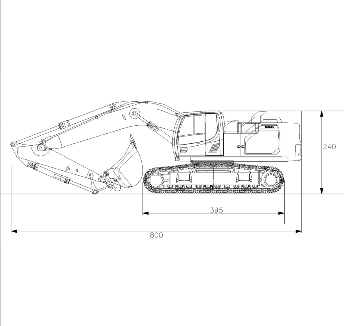 RC 1/14 Liebherr R945 Crawler Excavator XDRC