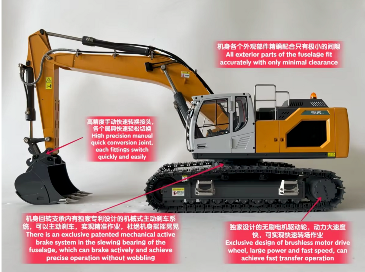 RC 1/14 Liebherr R945 Crawler Excavator XDRC