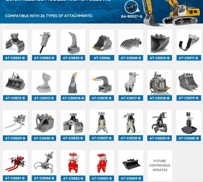 RC 1/14 Liebherr R956 Crawler Excavator Tripple Boom LESU