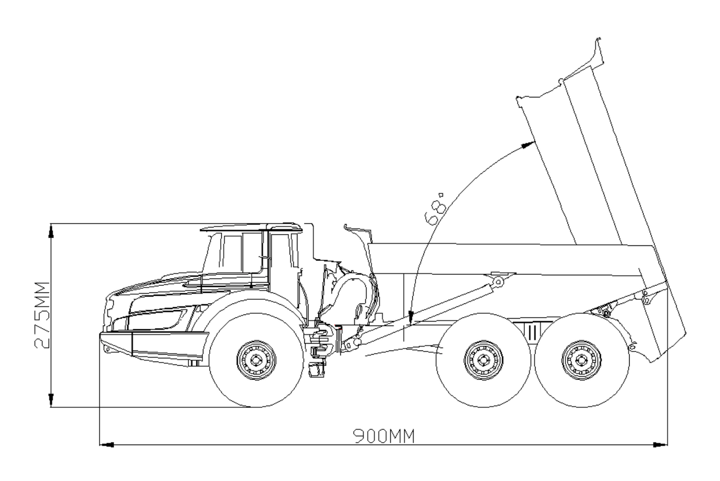 RC 1/14 Volvo 6x6 Dump Truck